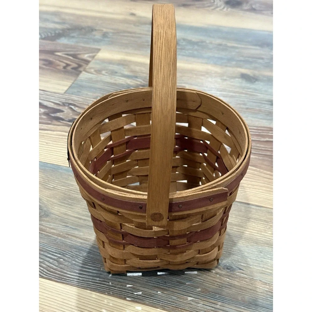 LONGABERGER CHRISTMAS COLLECTION POINSETTIA BASKET 1988 EDITION SIGNED